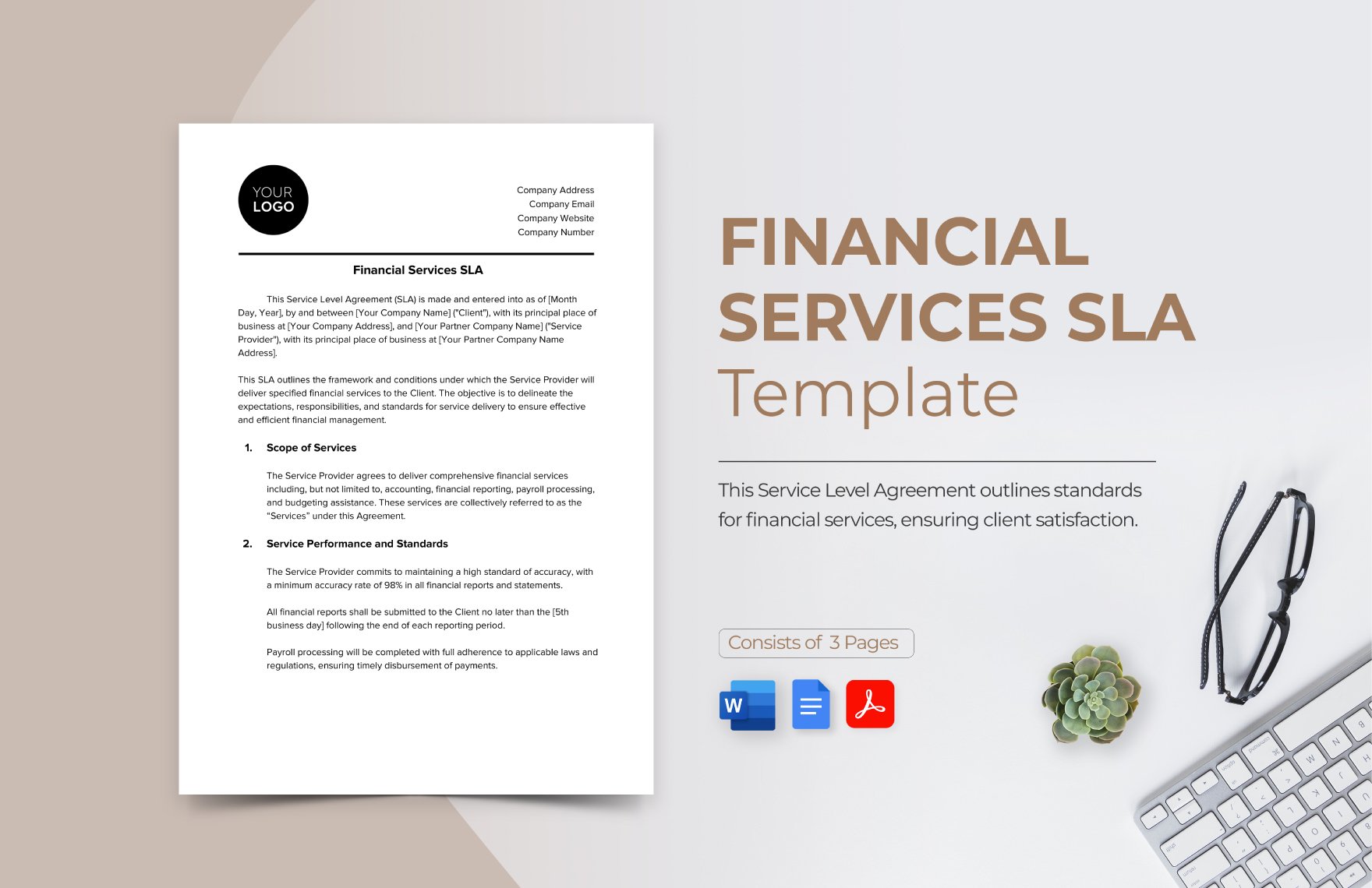 Financial Services SLA Template