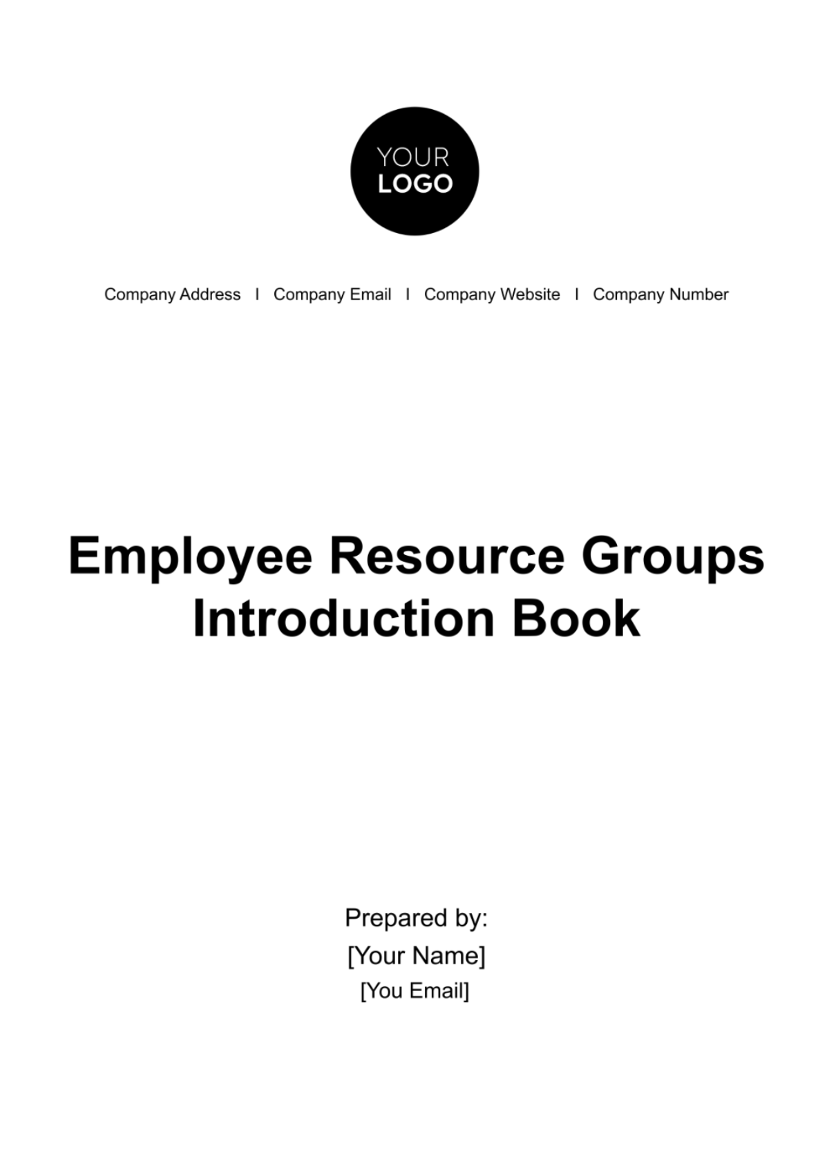 Employee Resource Groups Introduction Book HR Template - Edit Online & Download