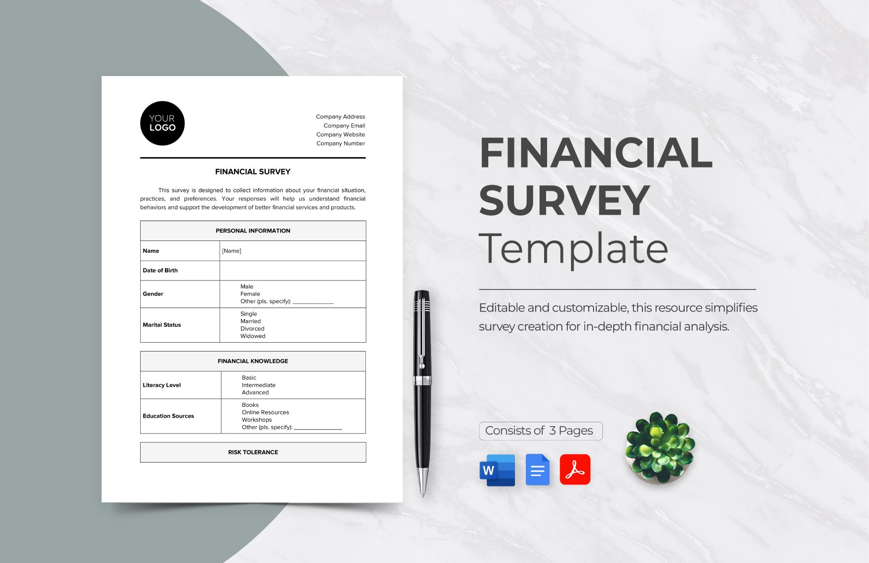 Financial Survey Template