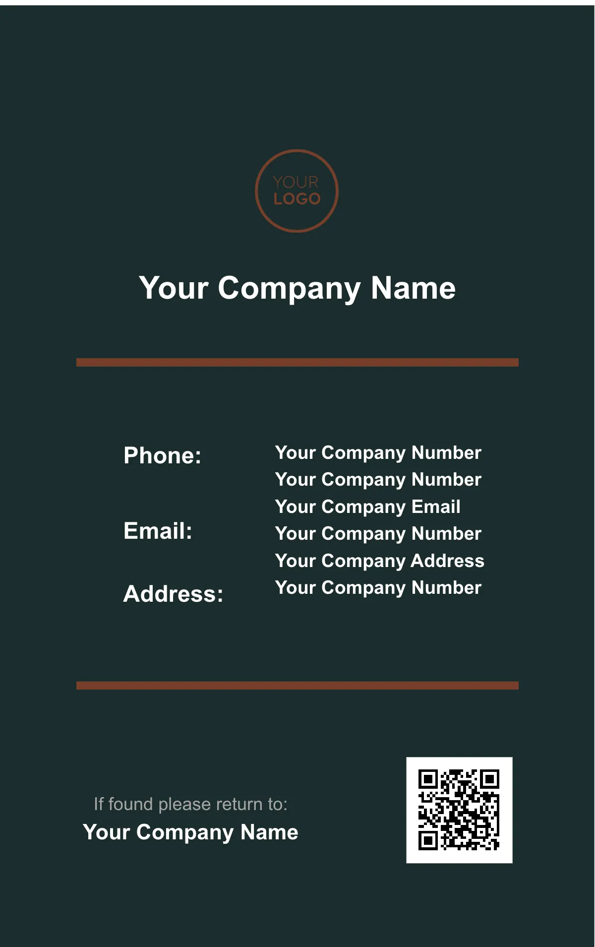 Free Project Manager ID Card Template to Edit Online