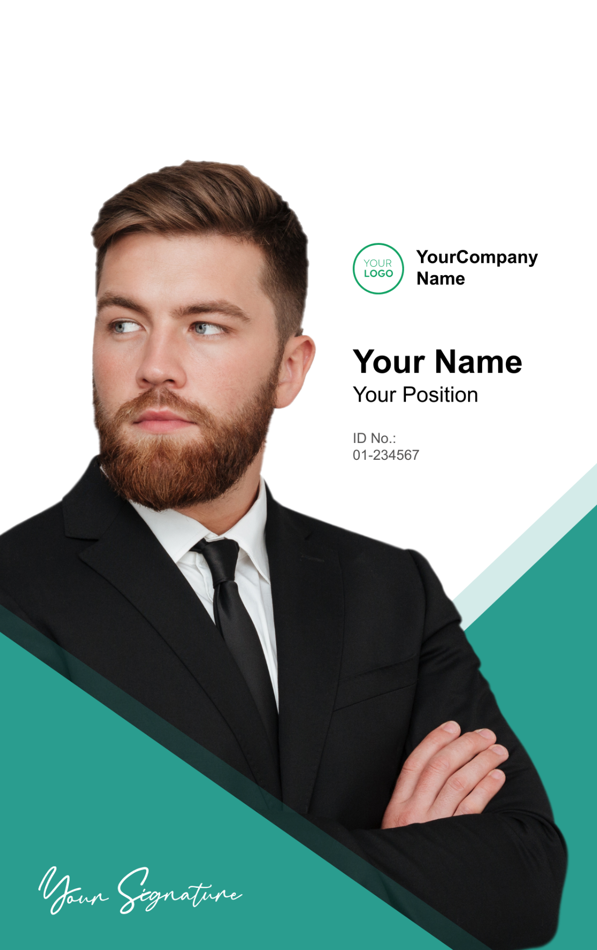 Supply Chain Manager ID Card Template