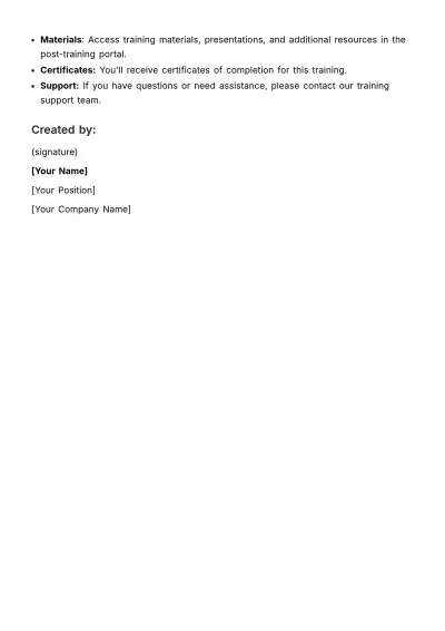 Free Interactive Training Session Guide HR Template to Edit Online