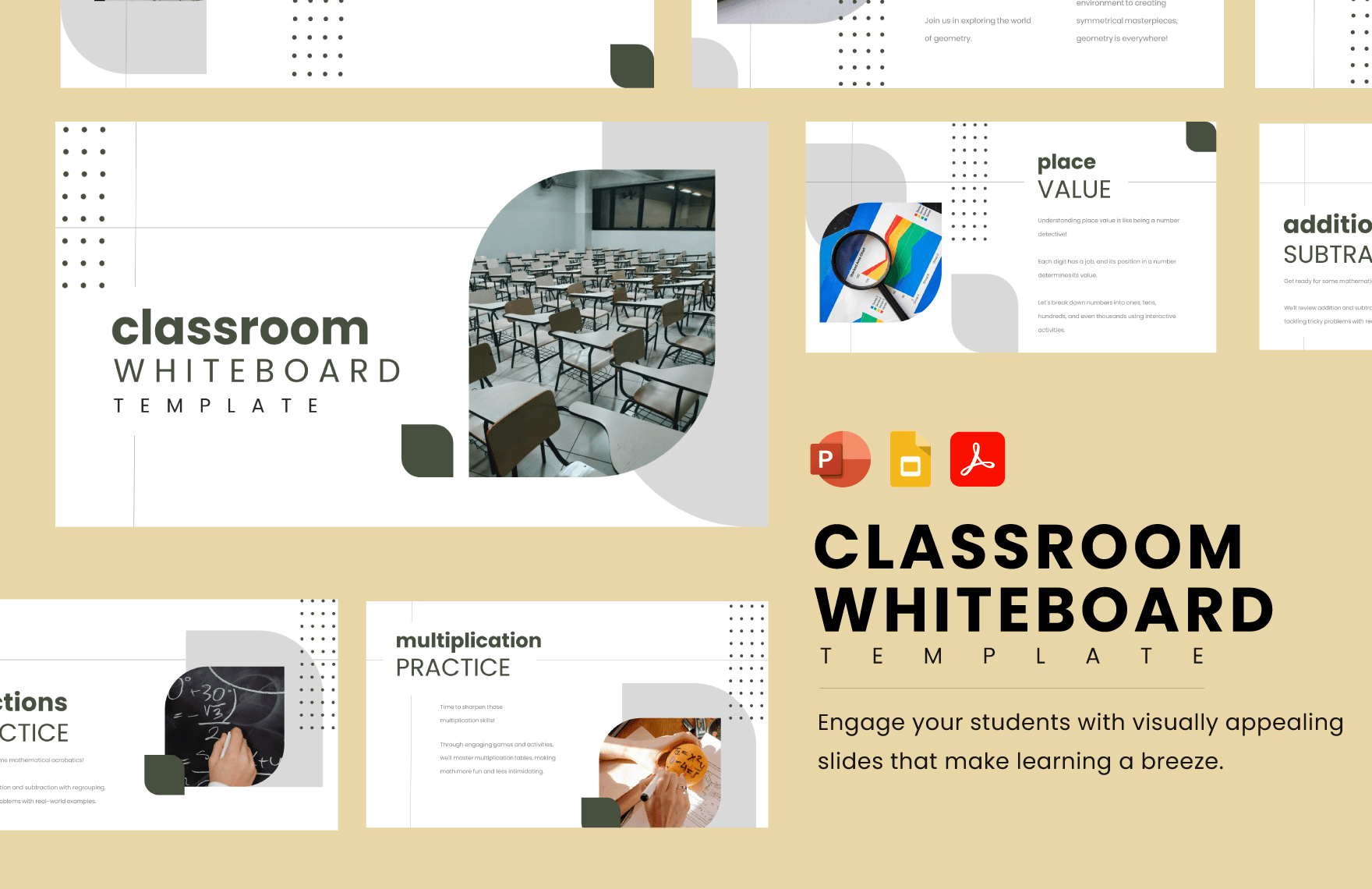 Classroom Whiteboard Template