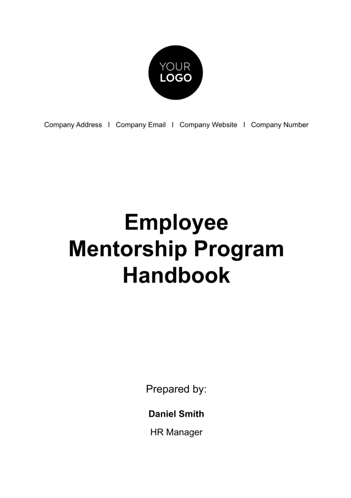 Employee Mentorship Program Handbook HR Template - Edit Online & Download