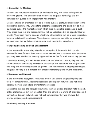 Free Employee Mentorship Program Handbook HR Template to Edit Online