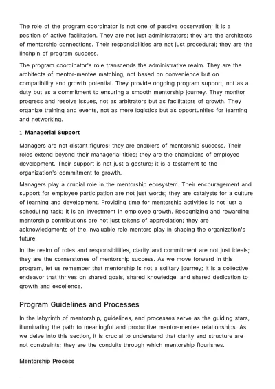 Free Employee Mentorship Program Handbook HR Template to Edit Online