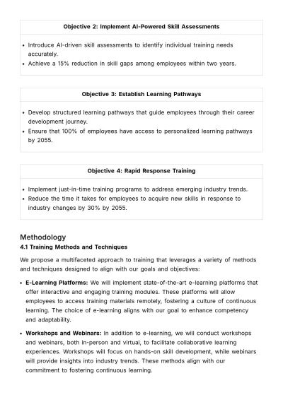 Free New Training Tools & Techniques Proposal HR Template to Edit Online