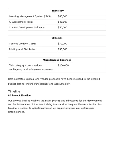 Free New Training Tools & Techniques Proposal HR Template to Edit Online
