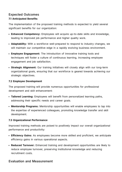 Free New Training Tools & Techniques Proposal HR Template to Edit Online