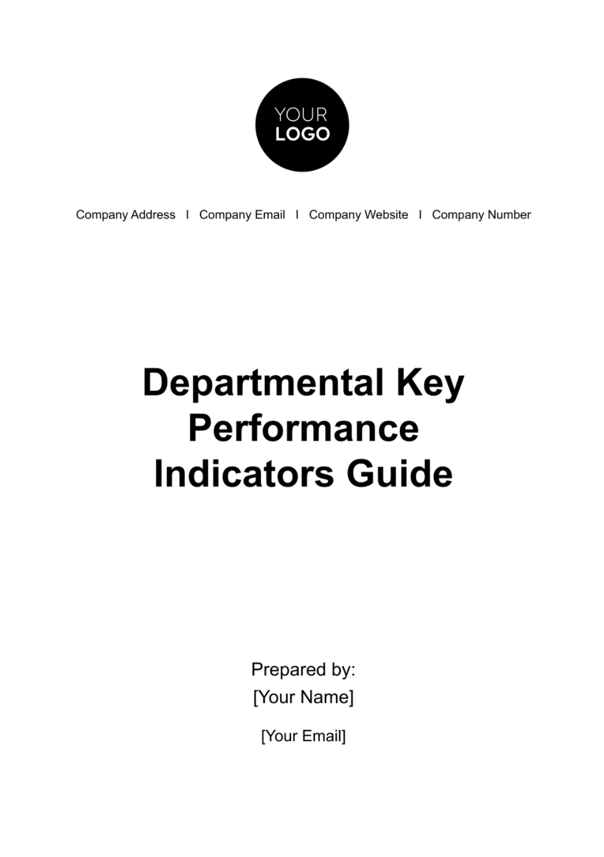 Departmental Key Performance Indicators Guide HR Template - Edit Online & Download