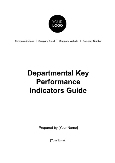 Free Departmental Key Performance Indicators Guide HR Template to Edit Online