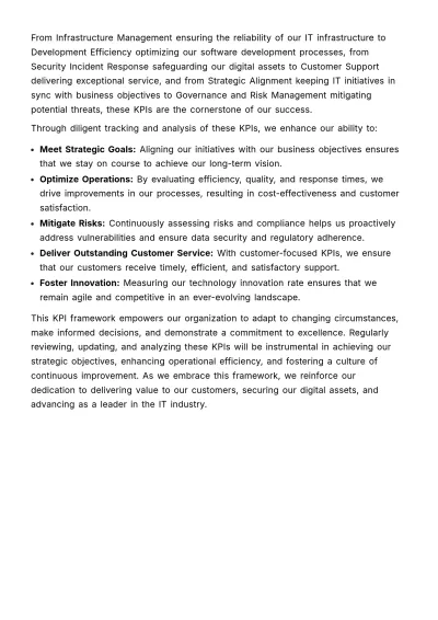 Free Departmental Key Performance Indicators Guide HR Template to Edit Online