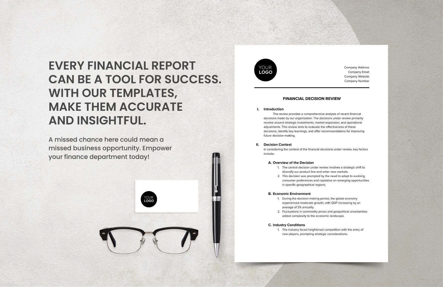 Financial Decision Review Template