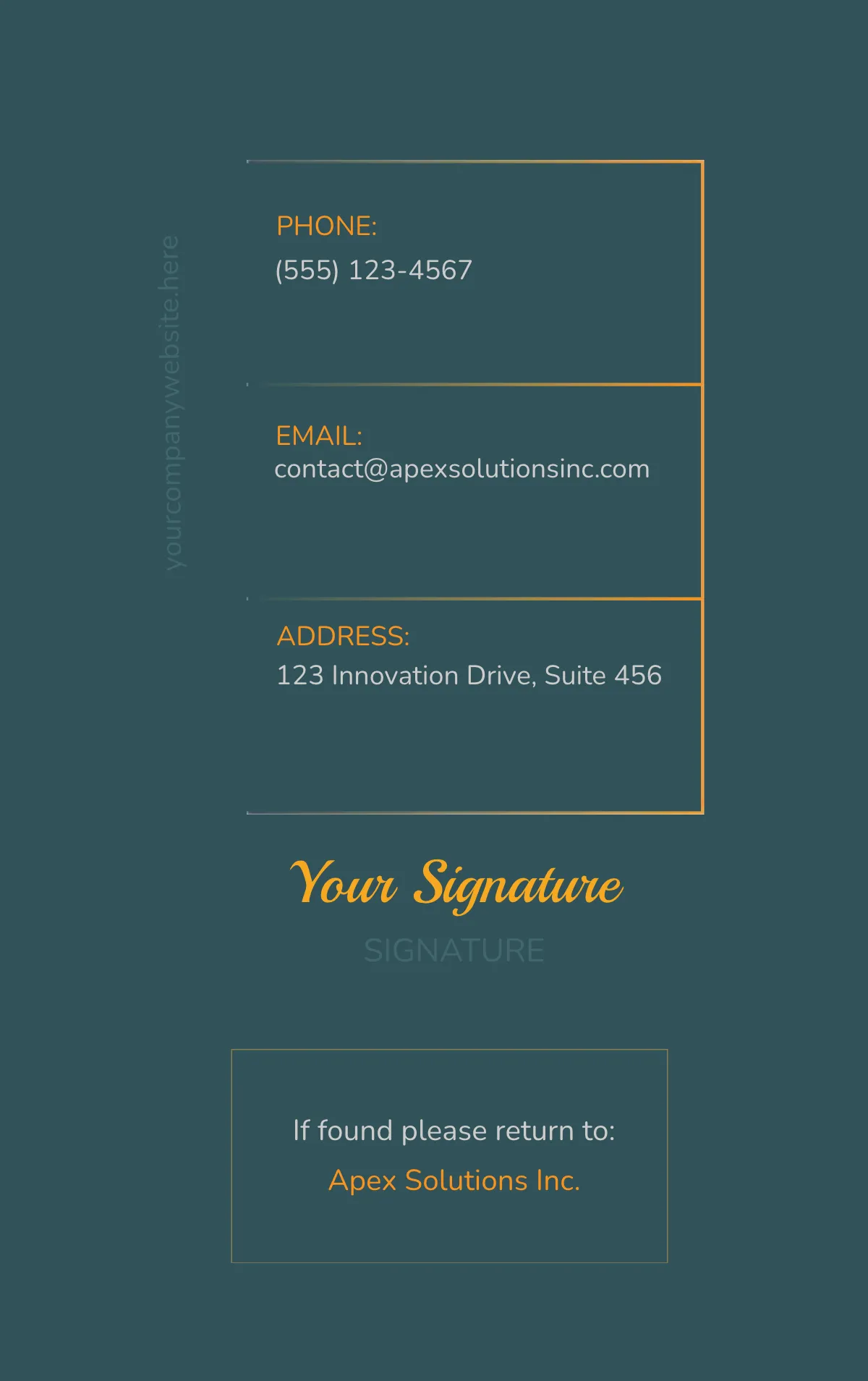 Free HR Manager ID Card Template to Edit Online