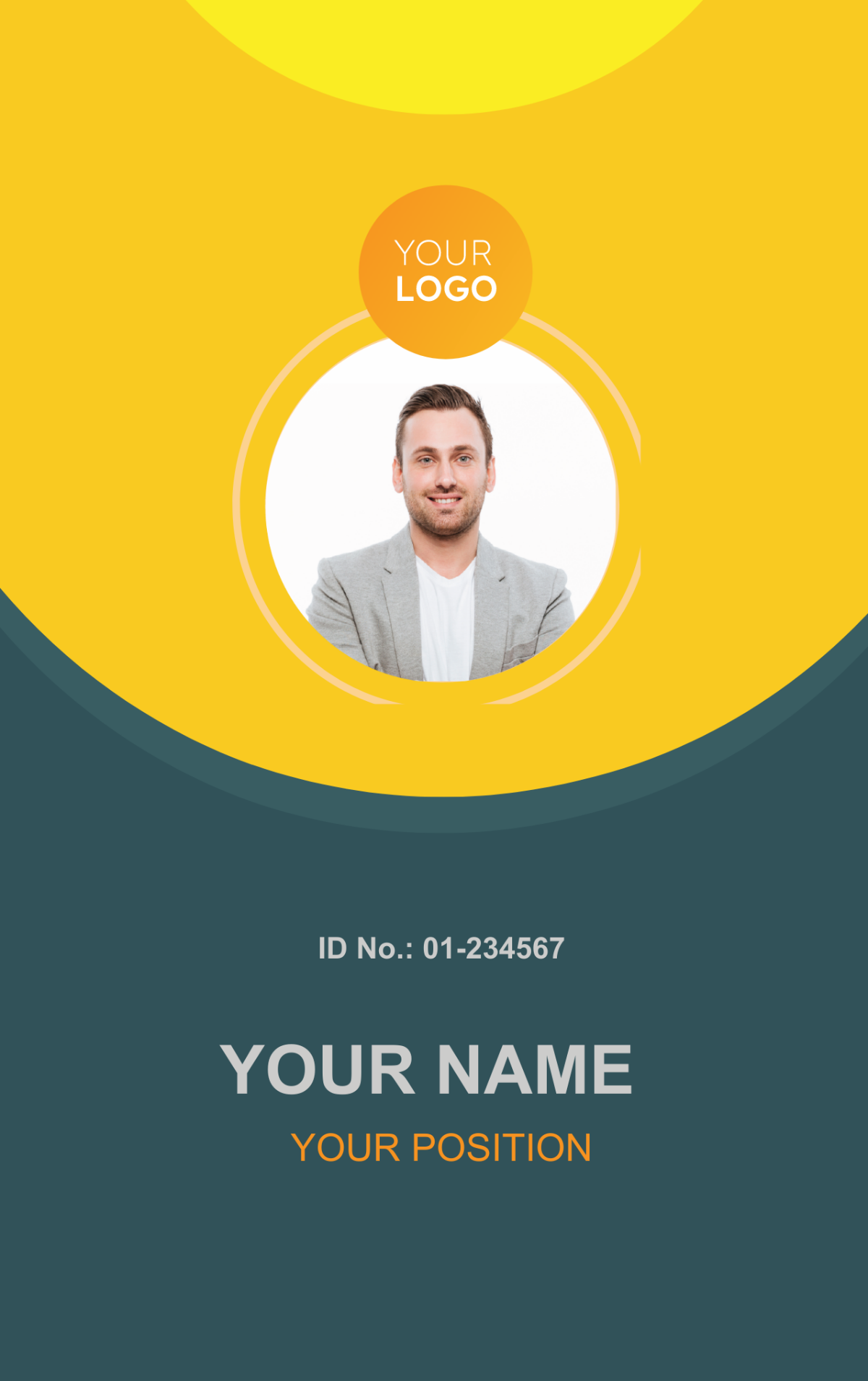 HR Manager ID Card Template