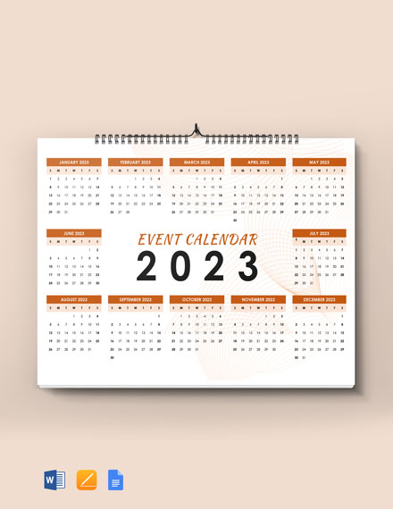 43+ Event Calendar Templates - Free Downloads | Template.net