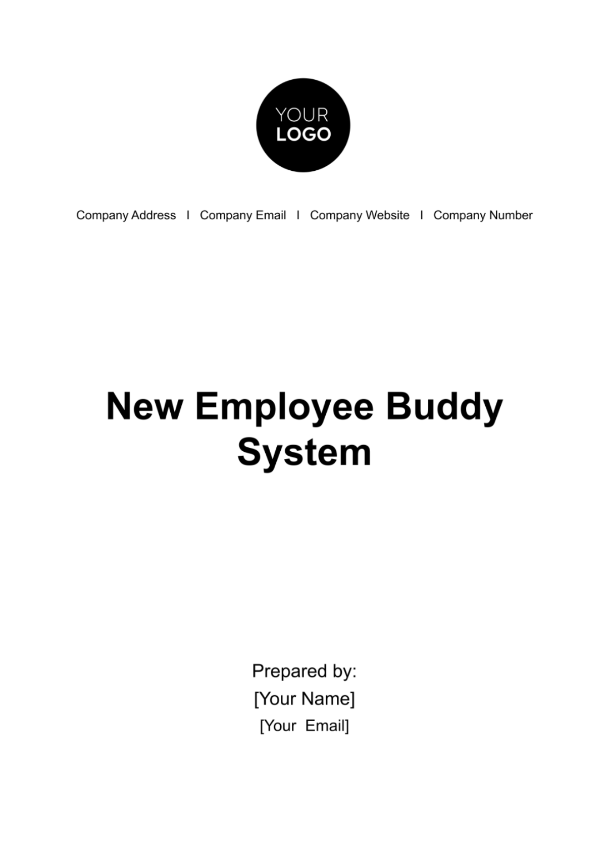 Free New Employee Buddy System Guide HR Template