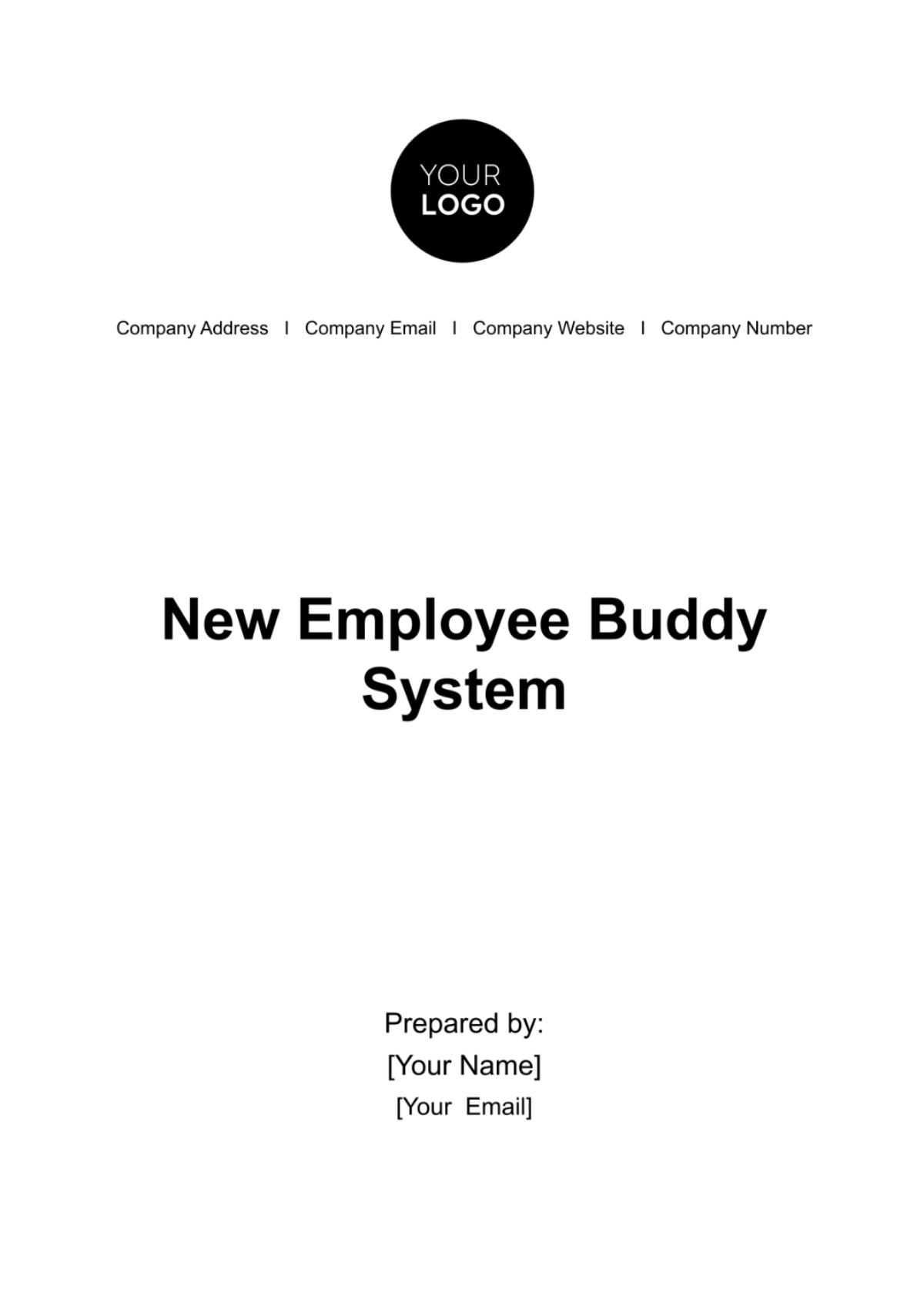 New Employee Buddy System Guide HR Template - Edit Online & Download