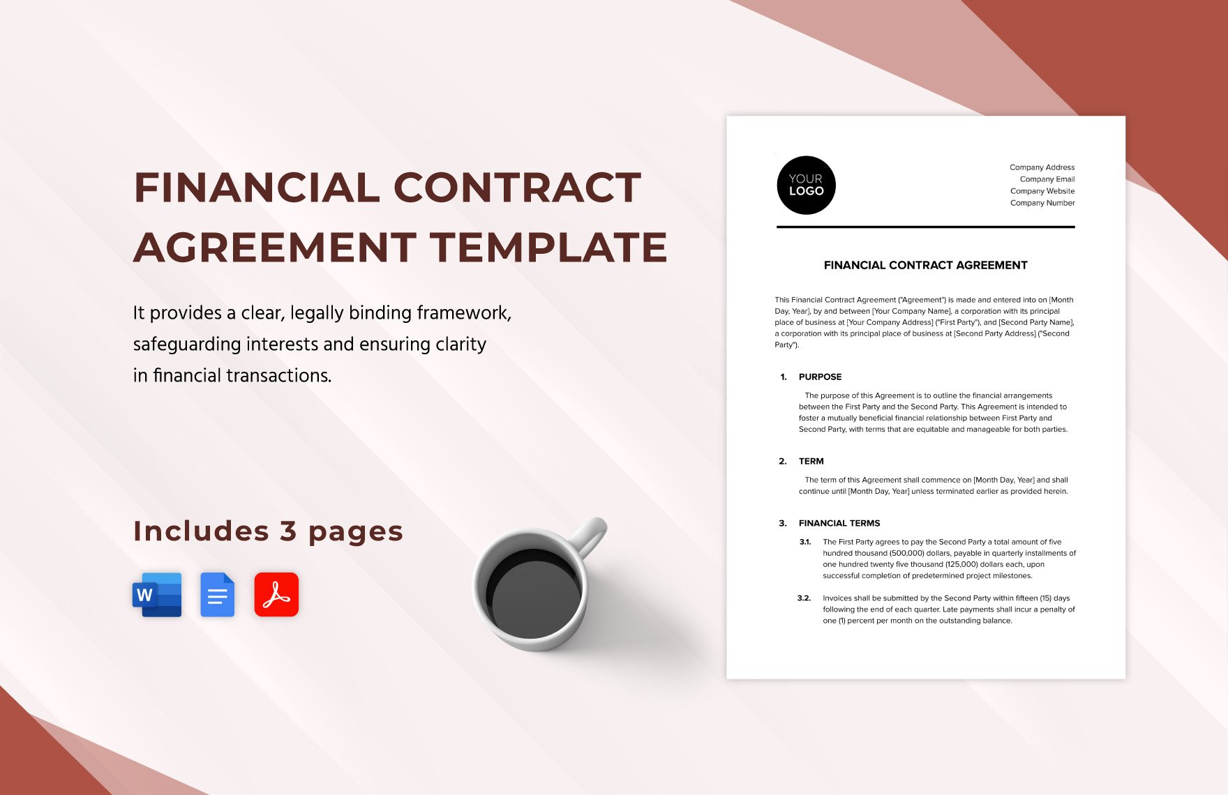 Financial Contract Agreement Template