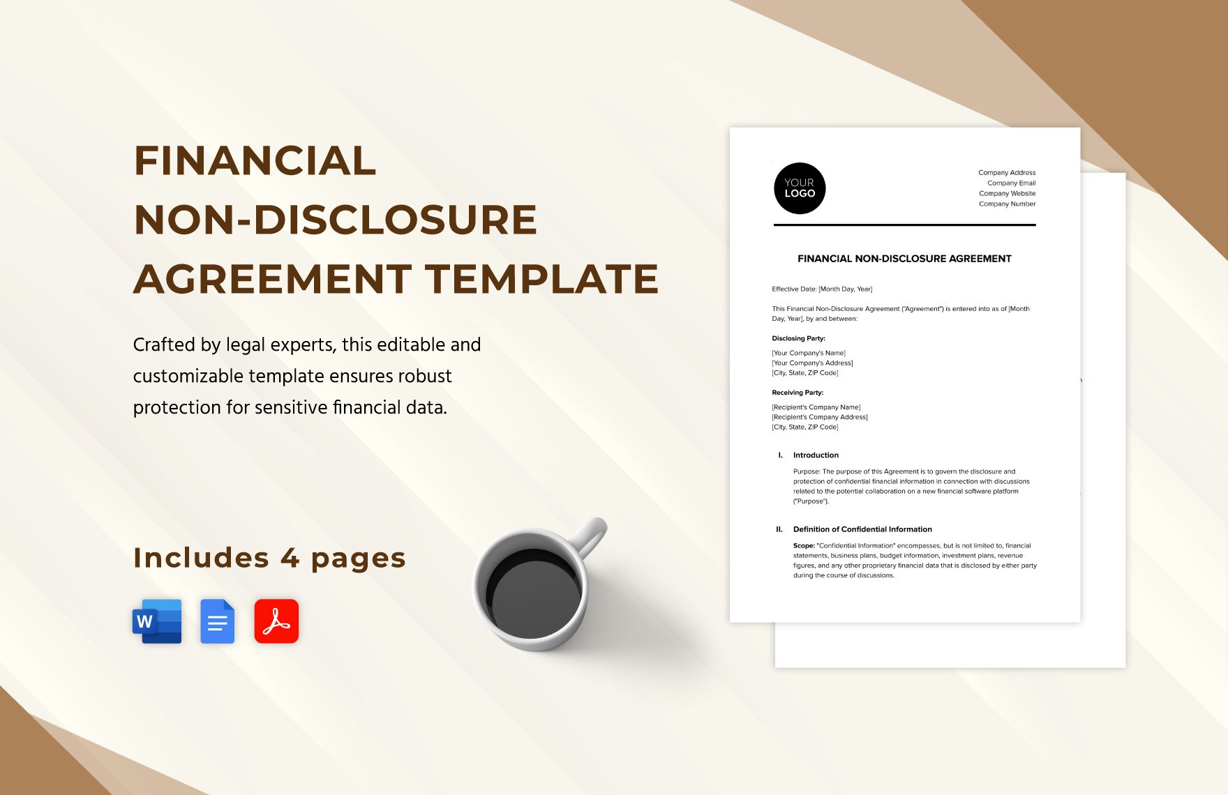 Financial Non-Disclosure Agreement Template