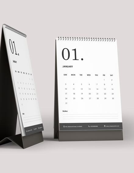 Staff Annual Desk Calendar Template - Google Docs, Word, Apple Pages ...