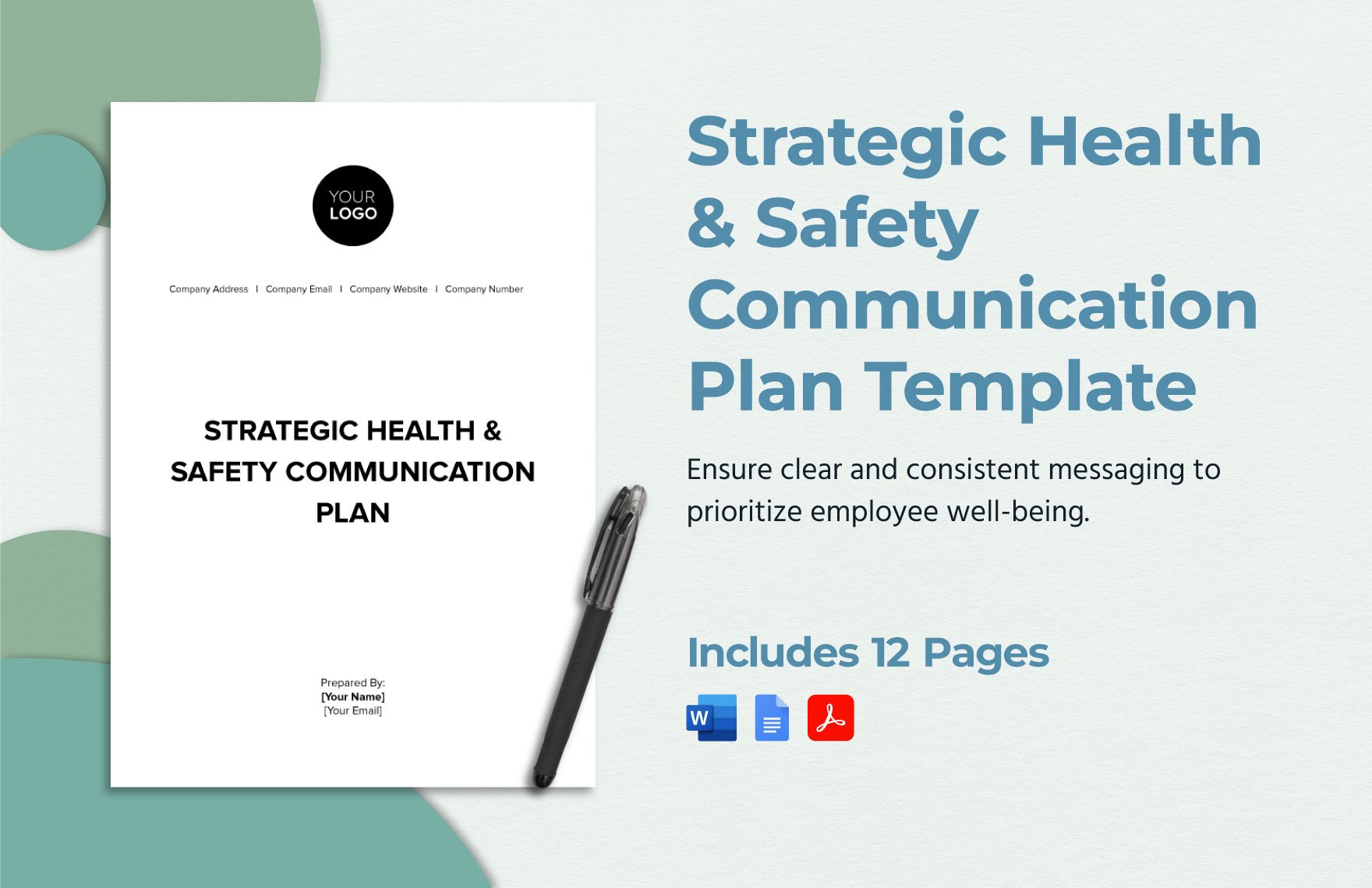 Strategic Health & Safety Communication Plan Template