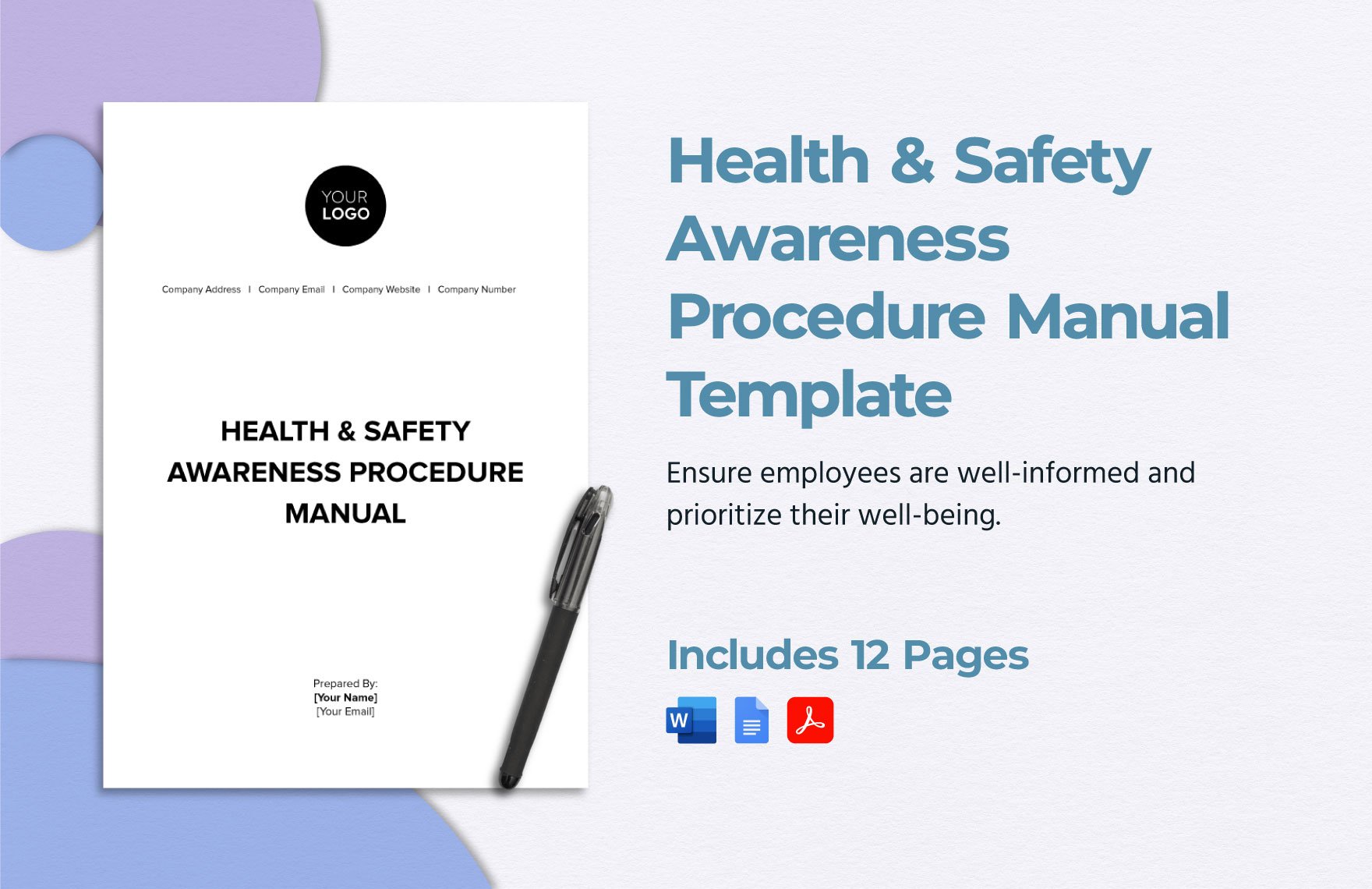 Health & Safety Awareness Procedure Manual Template