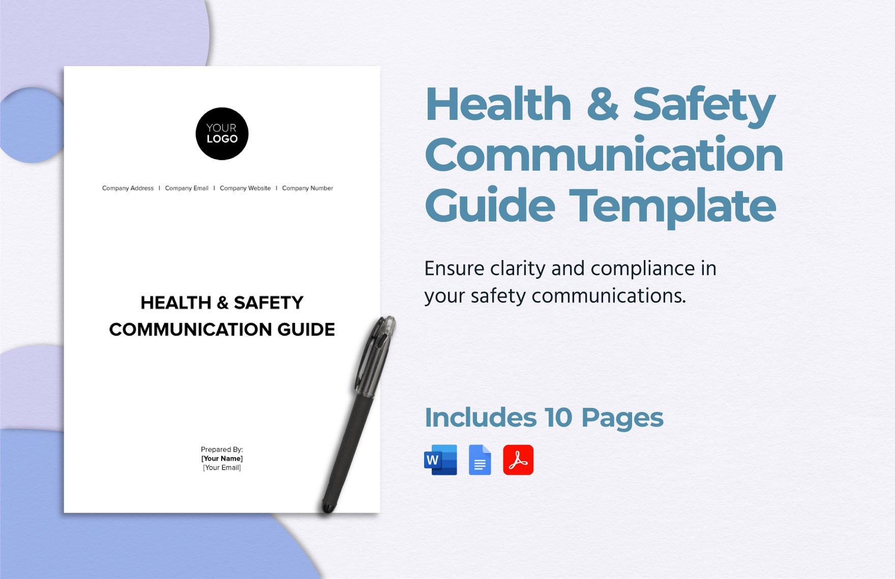 Health & Safety Communication Guide Template