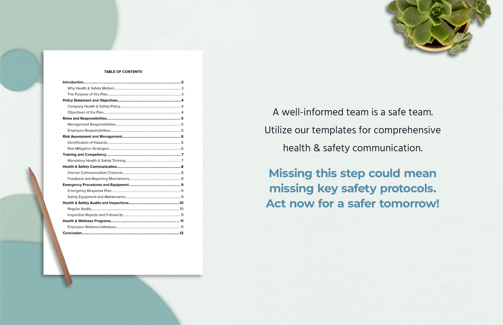 Health & Safety Awareness Plan Document Template