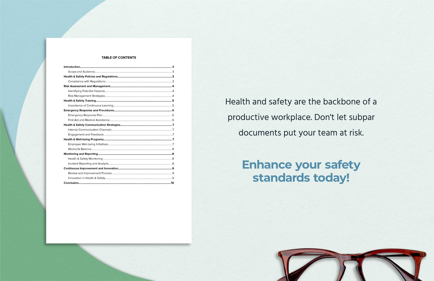 Health & Safety Communication Management Journal Template