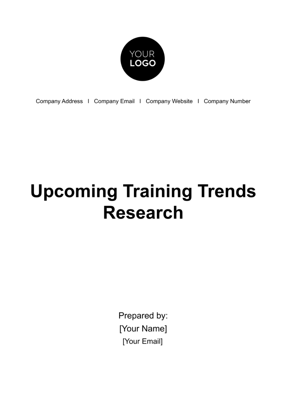 Upcoming Training Trends Research HR Template - Edit Online & Download