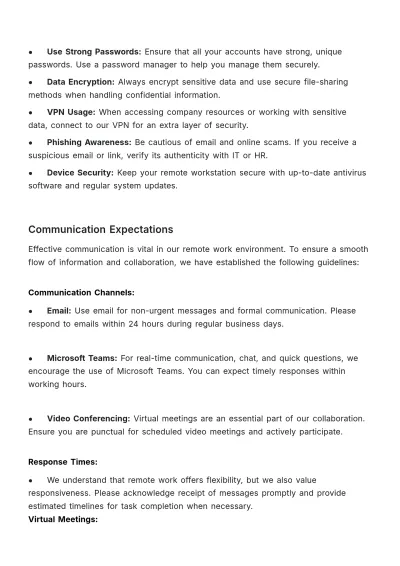 Free Remote Worker Onboarding Guide HR Template to Edit Online