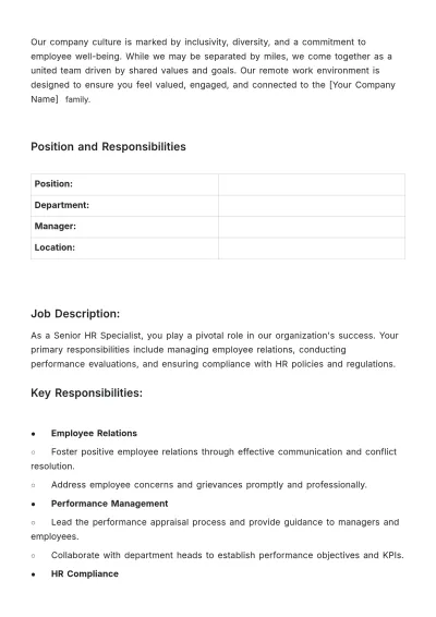 Free Remote Worker Onboarding Guide HR Template to Edit Online