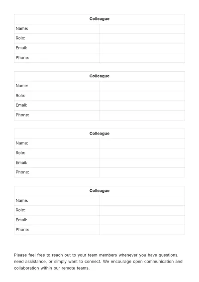 Free Remote Worker Onboarding Guide HR Template to Edit Online