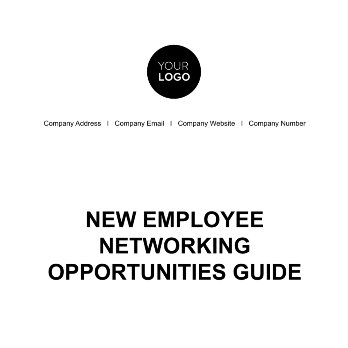 New Employee Networking Opportunities Guide HR Template - Edit Online & Download