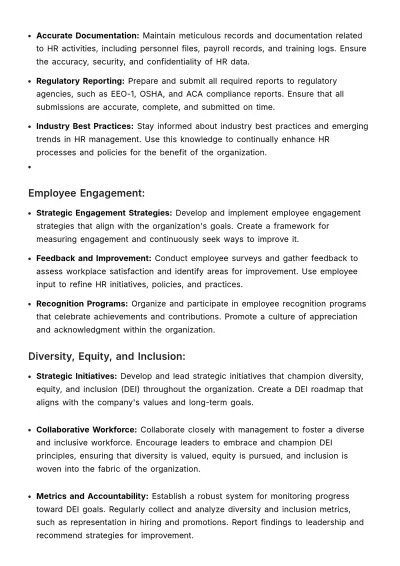 Free Role & Task Clarity Document HR Template to Edit Online