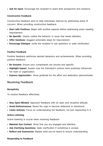 Free Effective Feedback Guide HR Template to Edit Online