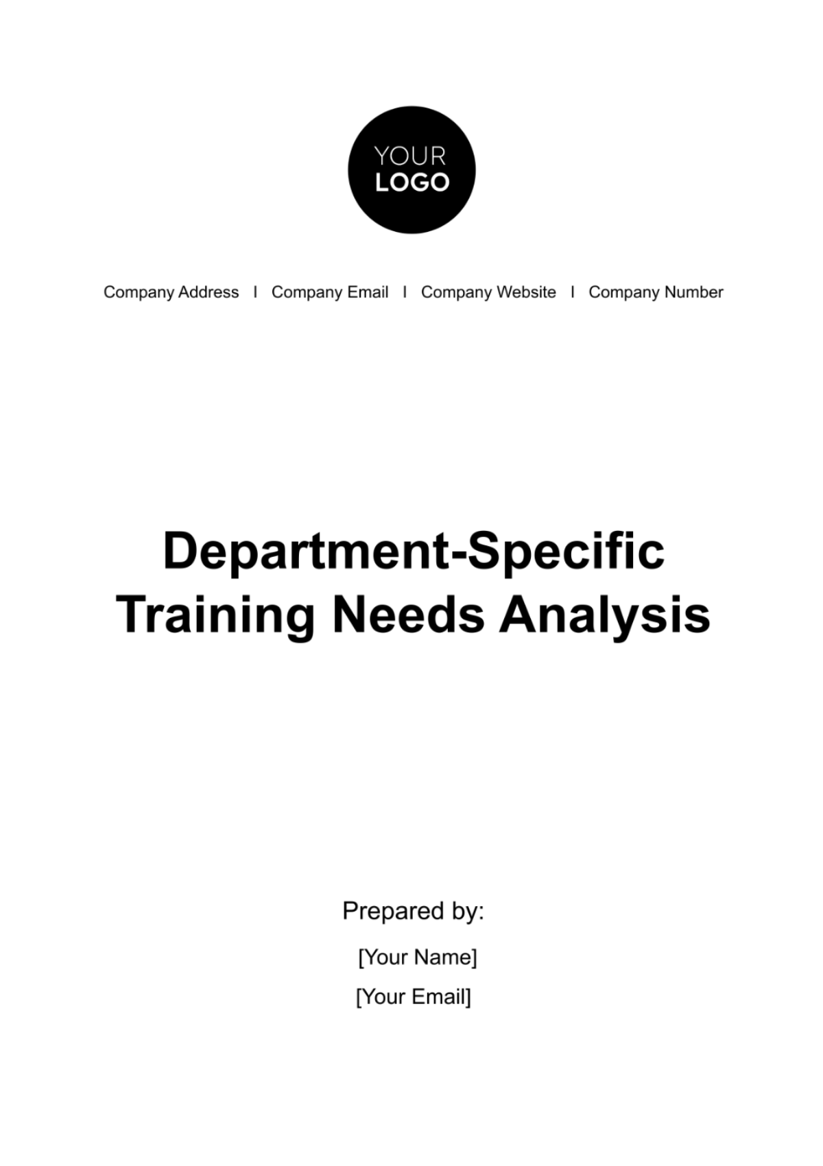 Department-specific Training Needs Analysis HR Template - Edit Online & Download