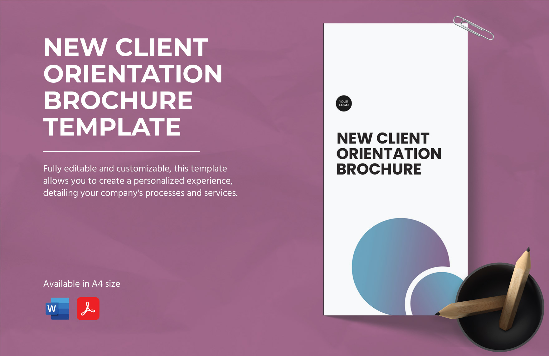 New Client Orientation Brochure Template