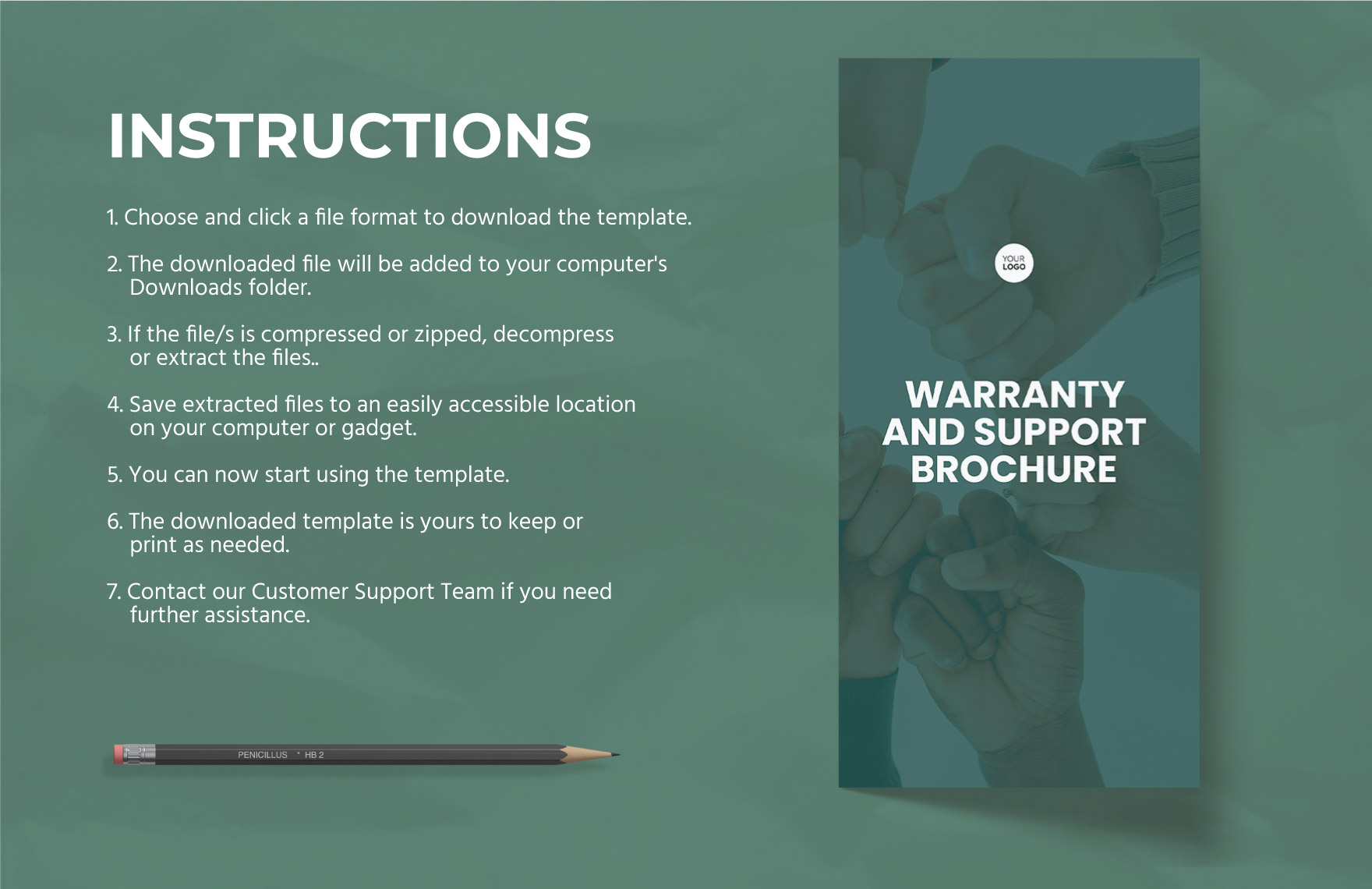 Warranty and Support Brochure Template
