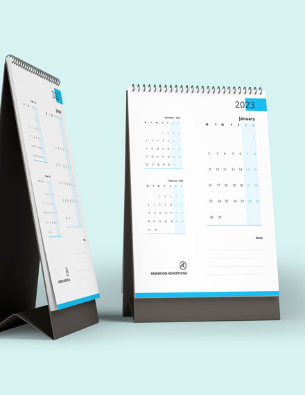 Business Desk Calendar Template - Google Docs, Word, Apple Pages ...