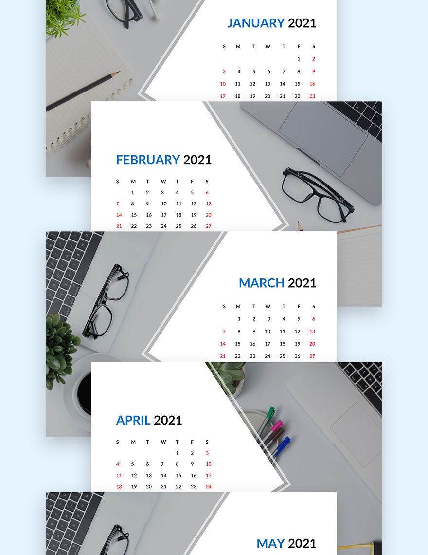 Business Planning Desk Calendar