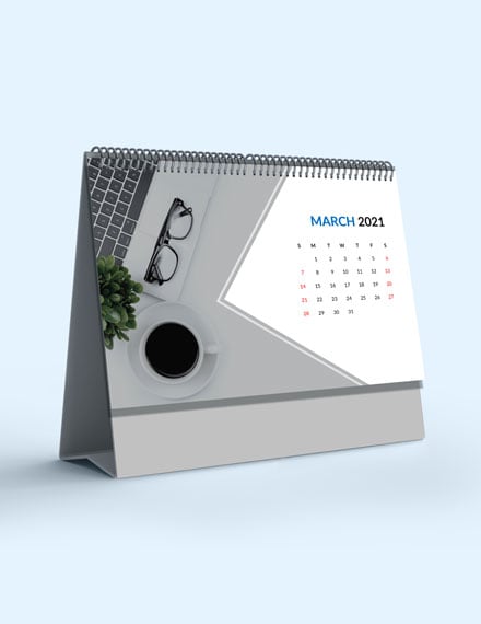 Business Planning Desk Calendar Template