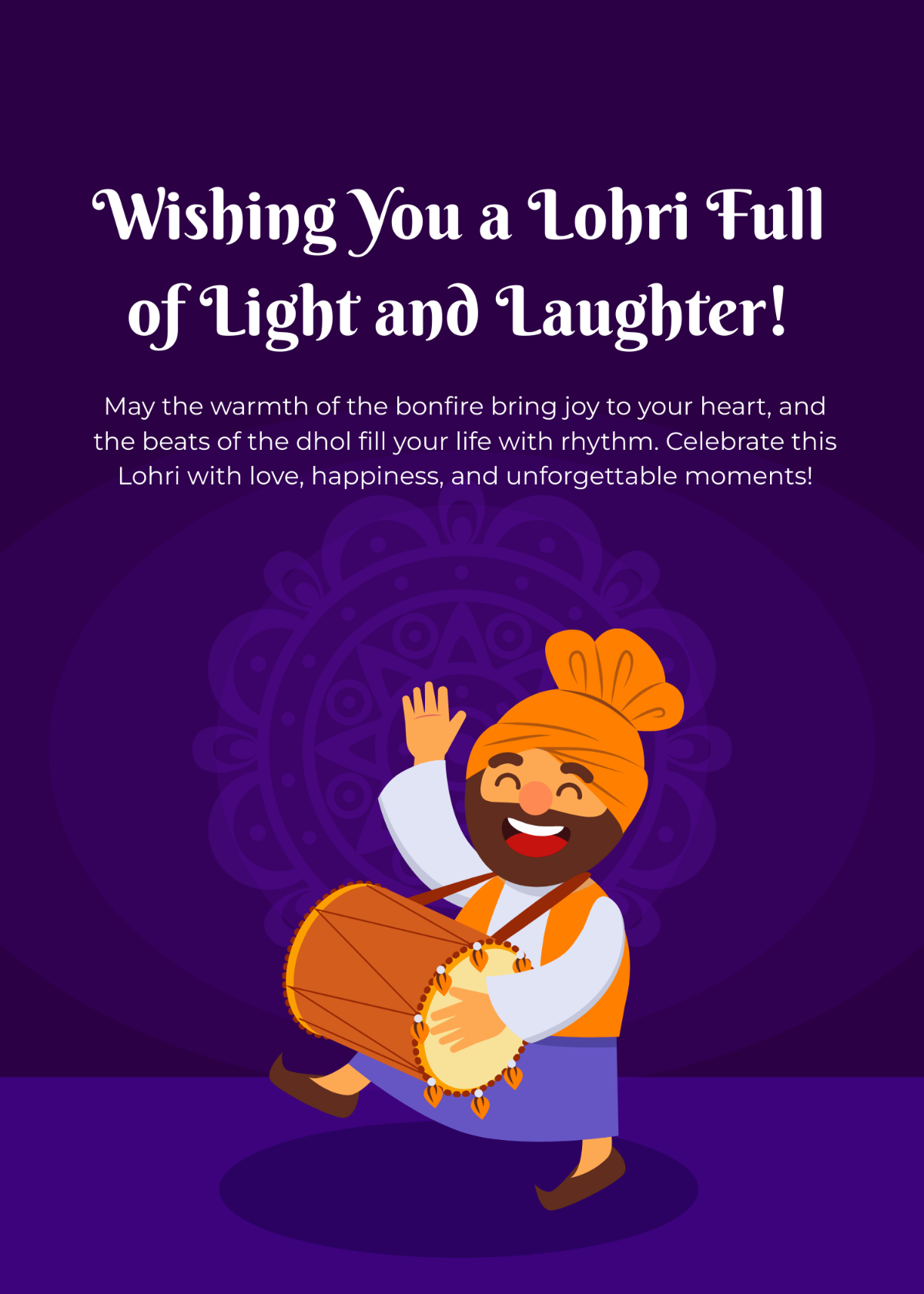 Free Animated Lohri Wishes Template