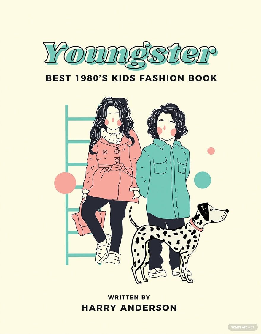 Children's Fashion Book Cover Template