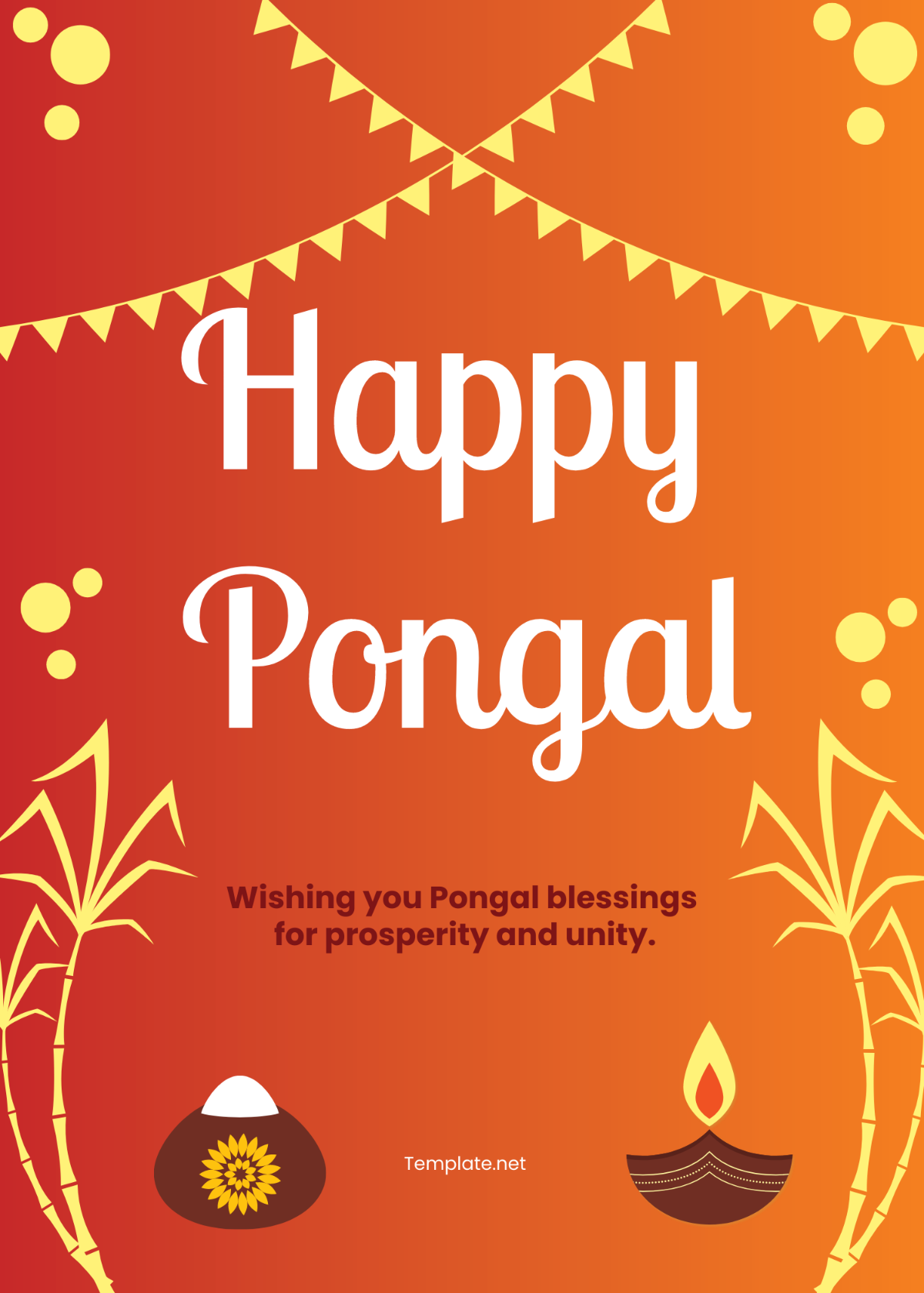 Happy Pongal Wishes Template
