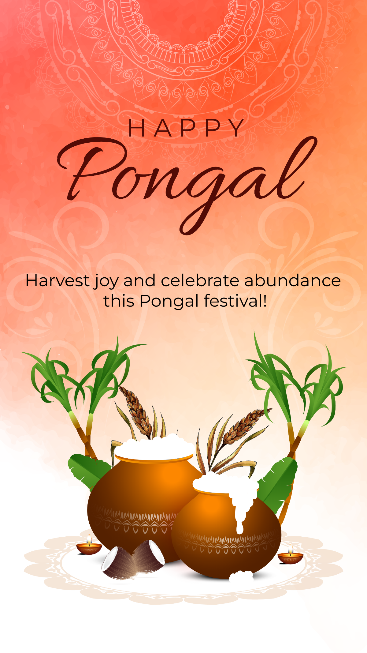 Pongal Quotes for Instagram Template