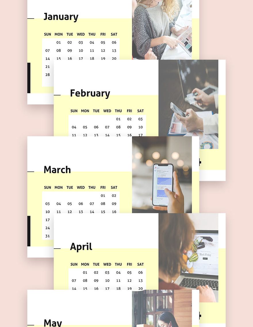 Ecommerce Marketing Desk Calendar Template