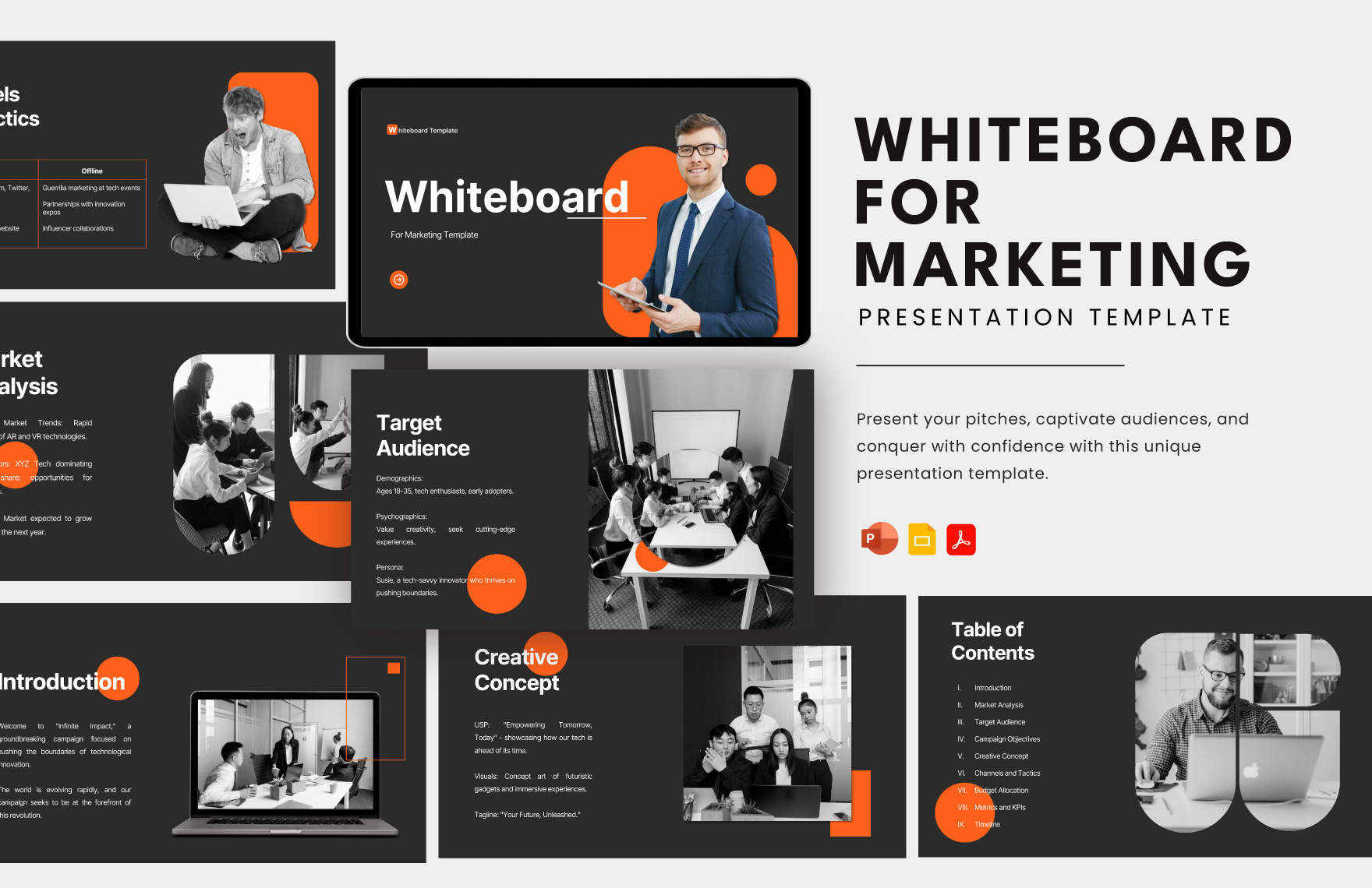 Whiteboard for Marketing Template