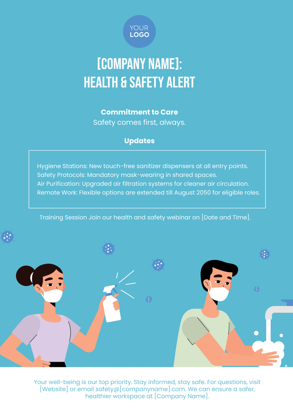 Health And Safety Update Ad HR Template